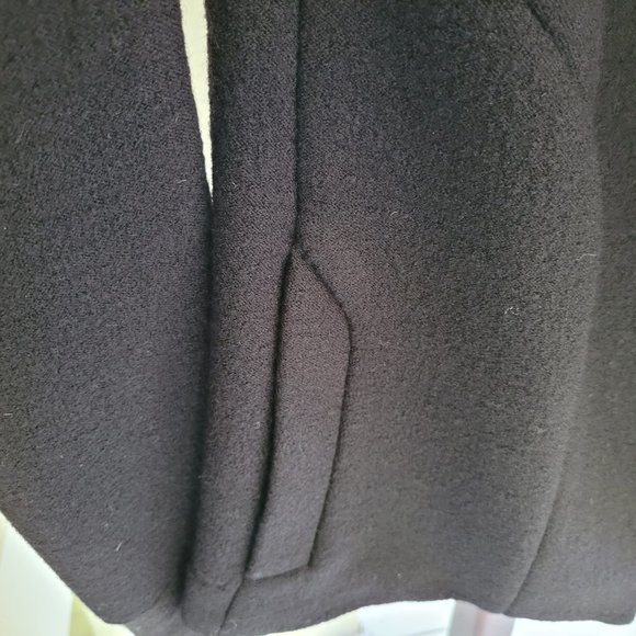 IRO Black Boiled Wool Blend Jacket US 6 - Picture 5 of 10